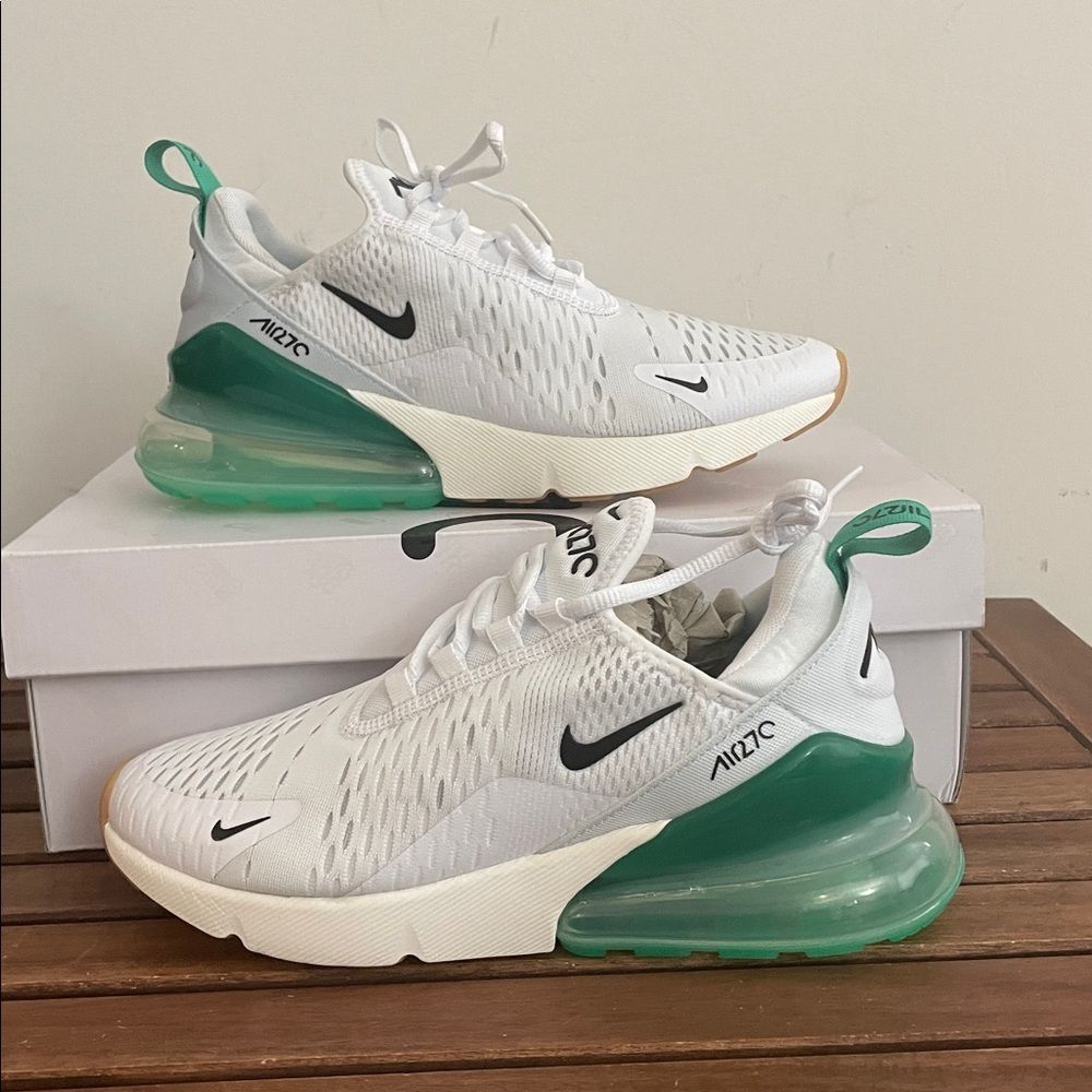 Nike Air Max 270 Black Summit White USA Women Size 7.5/UK 5/EU 38.5(AH6789-125)